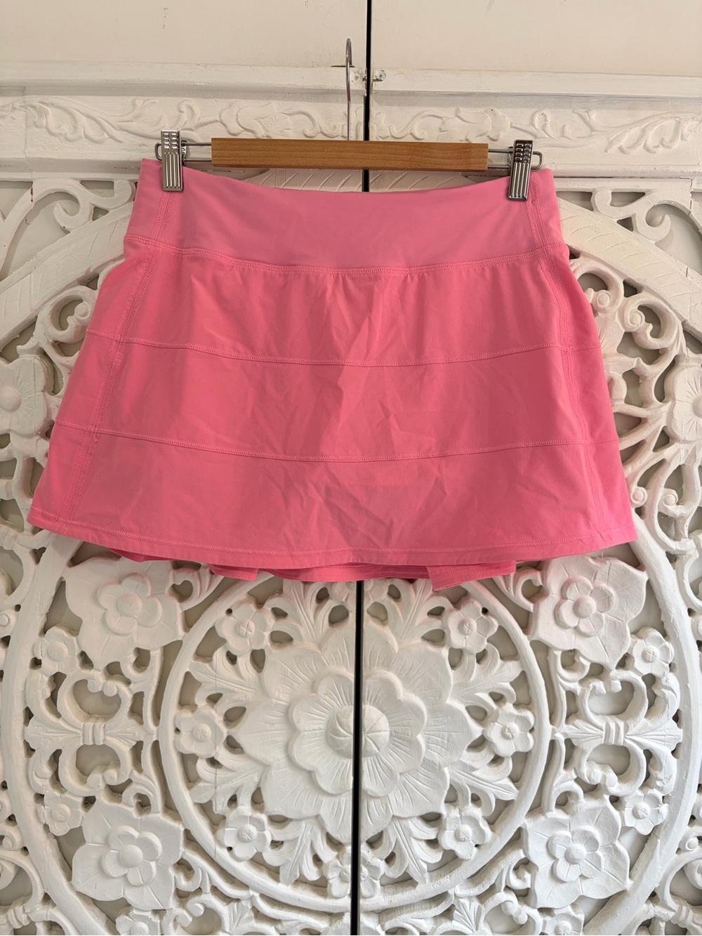 lululemon Pace Setter Skirt Pink Pleated Tennis Skort Size 6
